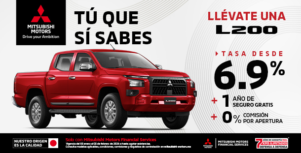 Estrena una L200 GLX TM 4X2 GAS 2025